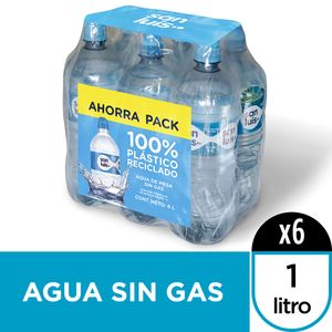 Agua SAN LUIS Sport sin Gas Botella 1L Six Pack