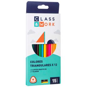 Colores CLASS&WORK Triangulares Caja 15un