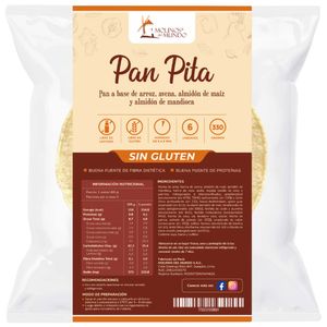 Pan Pita sin Gluten MOLINOS DEL MUNDO Bolsa 6un