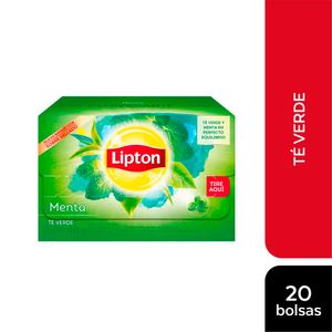 Infusiones LIPTON Té Verde con Menta Caja 20un