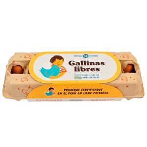 Huevos Pardos GALLINAS LIBRES Bandeja 12un