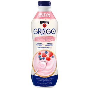 Yogurt Griego GLORIA Frutos Rojos Botella 950g