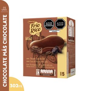 Frio Rico D'ONOFRIO Paleta Mini Sabor Chocolate Caja 5un