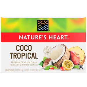 Infusión NATURE'S HEART Coconut Tropical Caja 20un