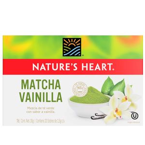 Té Matcha y Vainilla NATURE'S HEART Caja 20un