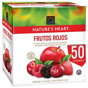 Infusión de Frutos Rojos NATURE'S HEART Caja 50un