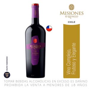 Vino MISIONES DE RENGO Cuvée Carmenere Botella 750ml