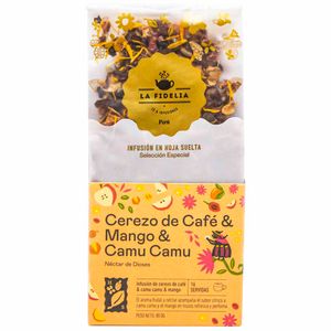 Infusión Cerezo de Café, Mango & Camu Camu LA FIDELIA Caja 80g