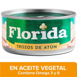 Trozos de Atún FLORIDA en Aceite Vegetal Lata 140g