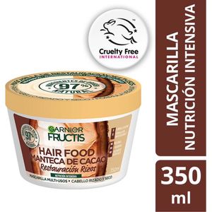 Mascarilla Nutrición Intensiva FRUCTIS Manteca de Cacao Frasco 350ml
