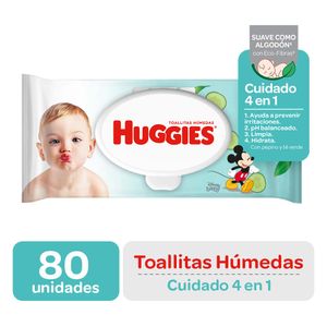 Toallitas Húmedas para Bebé HUGGIES One & Done Paquete 80un