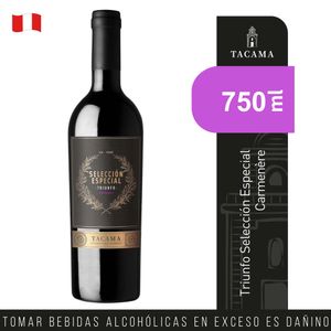 Vino TACAMA Selección Especial Carmenere Botella 750ml