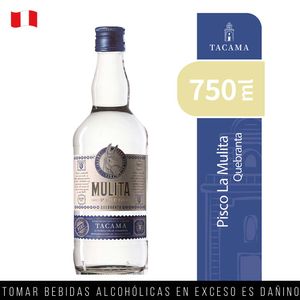 Pisco Quebranta TACAMA Mulita Botella 750ml