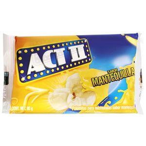 Canchita para Microondas ACT II con Mantequilla Bolsa 80g