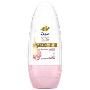 Desodorante Roll On para Mujer DOVE Tono Uniforme Rosas Frasco 50ml