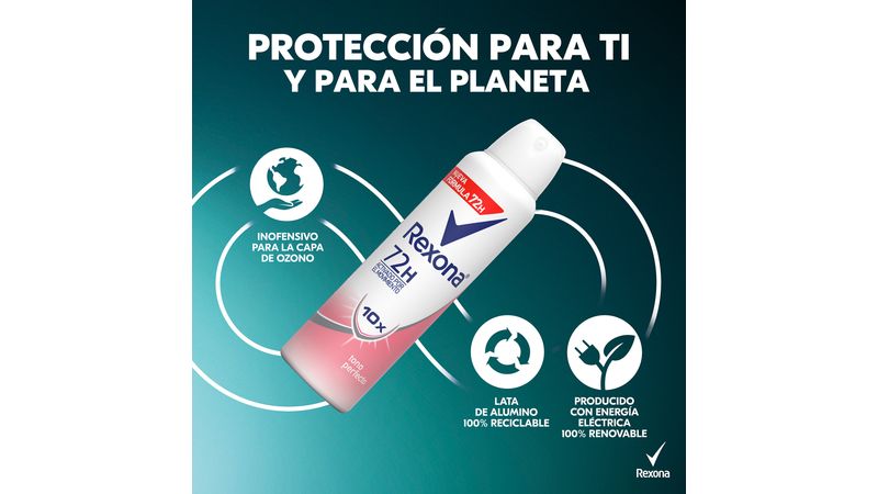 Desodorante en Aerosol para Mujer REXONA Aclarado Perfecto Frasco 150ml