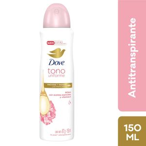 Desodorante para mujer en Aerosol para Mujer DOVE Tono Uniforme Rosas Frasco 150ml