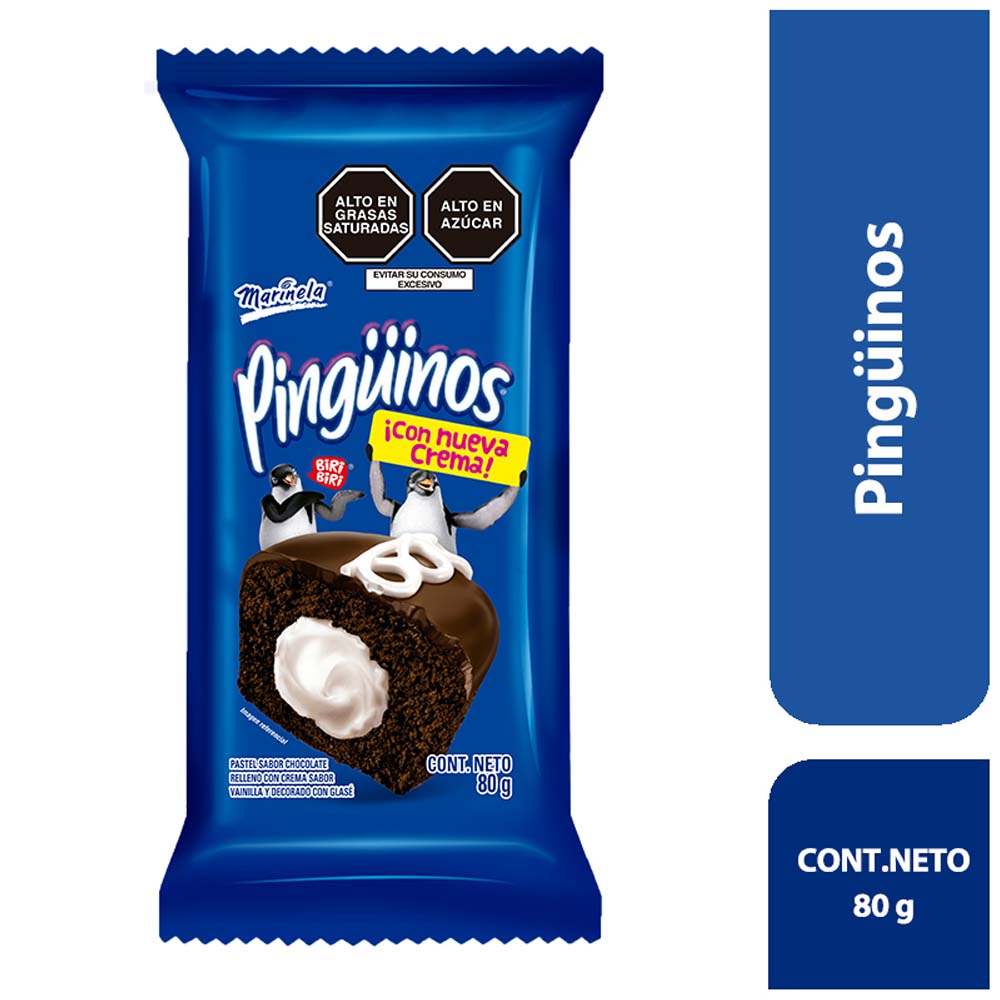 Pastelito Pingüino MARINELA Bolsa 80g | Vivanda