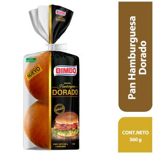 Pan para Hamburguesa BIMBO Dorado Bolsa 360g