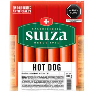 Hot Dog SALCHICHERÍA SUIZA Paquete 200g
