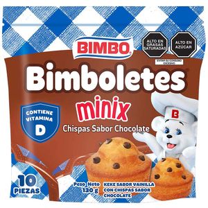 Mini Bimboletes BIMBO con Chispas de Chocolate Bolsa 10un