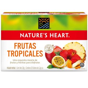 Infusión NATURE'S HEART Frutas Tropicales Caja 20un