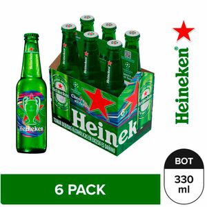 Cerveza HEINEKEN Botella 330ml Pack 6un