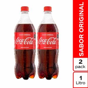 Gaseosa COCA COLA Sabor Original Botella 1L Two Pack