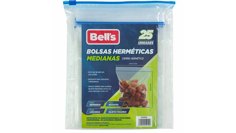 Bolsas Herméticas BELL'S Mediana 25un