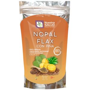 Nopal Flax Piña NUESTRA SALUD Doypack 454g