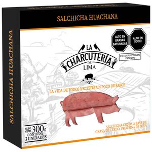 Salchicha Huachana LA CHARCUTERÍA Caja 300g