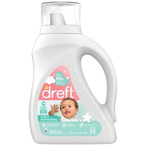 Detergente líquido DREFT Active baby 32 lavadas Frasco 1.47L