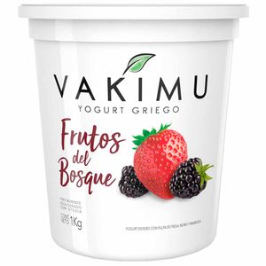 Yogurt Griego VAKIMU Frutos del Bosque Balde 1Kg