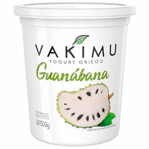 Yogurt Griego VAKIMU Sabor a Guanábana Pote 500g