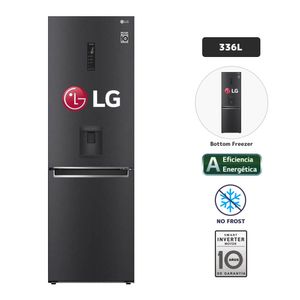 Refrigeradora LG 336L No Frost GB37WGT Negro Mate