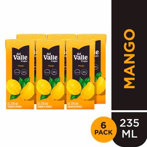 Bebida FRUGOS DEL VALLE Mango Caja 235ml Six Pack