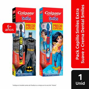 Cepillo de Dientes COLGATE Justice League + Pasta Dental Tubo 75ml