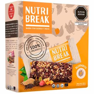 Cereal NUTRI BREAK Orgánico Aguaymanto Barra 25g Caja 6un
