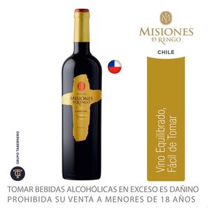 Vino MISIONES DE RENGO Reserva Carmenere Botella 750ml
