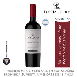Vino LOS HAROLDOS Cabernet Sauvignon Botella 750ml