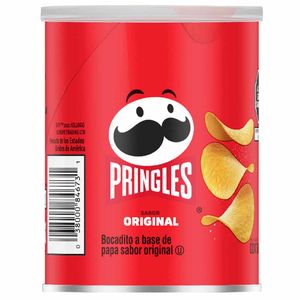Piqueo PRINGLES Papas fritas sabor original Lata 37Gr