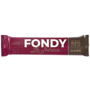 Chocolate en Barra LA IBÉRICA Fondy Dark 62% Tableta 50g