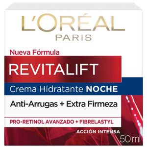 Crema Hidratante L'ORÉAL Revitalift Noche Anti-Arrugas + Extra Firmeza Frasco 50ml