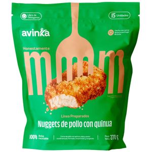 Nuggets de Pollo con Quinua AVINKA Bolsa 15un