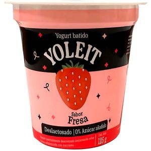 Yogurt Deslactosado YOLEIT Sabor a Fresa Vaso 125g