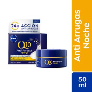 Crema Antiarrugas NIVEA VISAGE Q10 Plus Noche Frasco 50ml