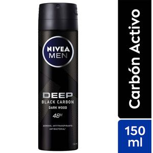 Desodorante en Aerosol NIVEA Deep Dark Wood Frasco 150ml