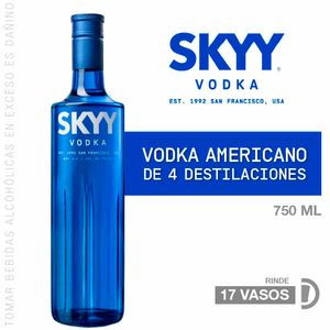 Vodka SKYY Clásico Botella 750ml