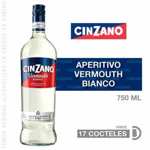 Vermouth CINZANO Bianco Botella 750ml