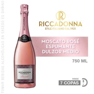 Espumante RICCADONNA Moscato Rosé Botella 750ml